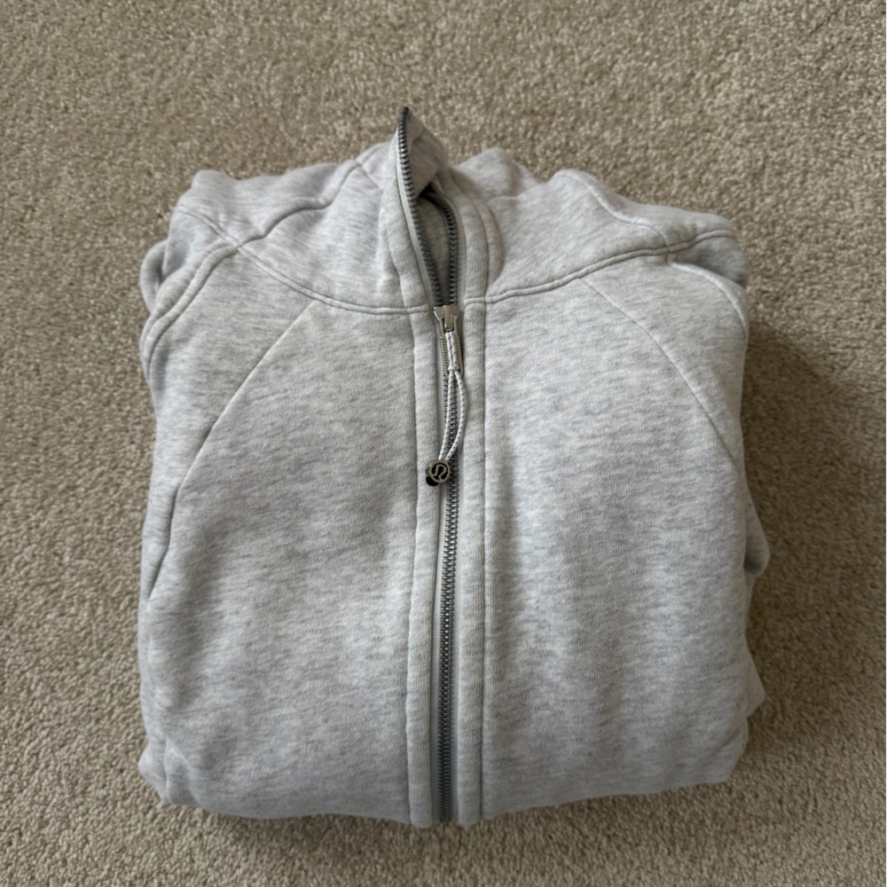 Lululemon Athletica Light Gray Zip-Up Hoodie